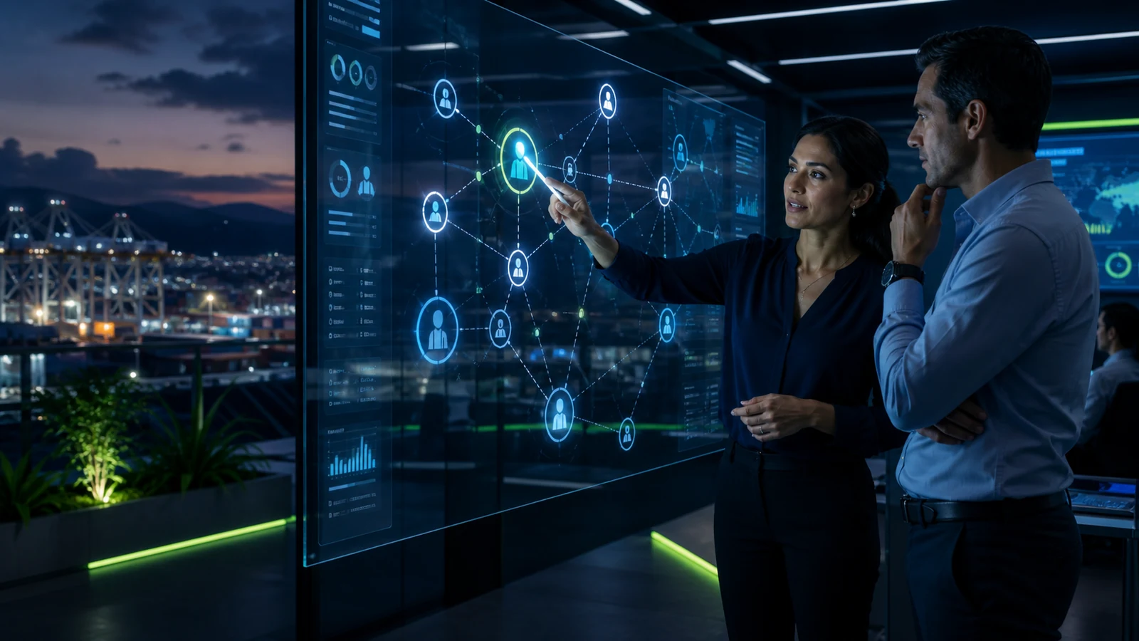 Solutions architect orchestrating enterprise artificial intelligence agents